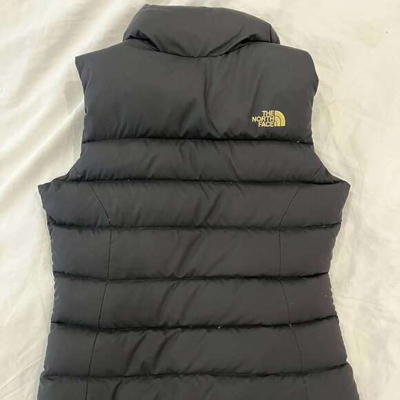 The North Face Nuptse Limited Edition Black and Gold 700 down vest XS - Like New - Picture 2 of 4